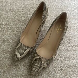 Kate Spade snake skin high heels